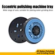 Eccentric Polisher Tray | Perforated Ventilation Design Water Grinding Discs Adapter Multi-Purpose Sanding Polishing Pad